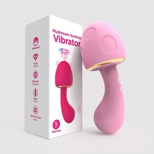 Mini Vibrador de Masaje de Doble Punta para Punto G, Pezones y Vagina, Nuevo Juguete Erótico con Succión de Hongo y Vibración - Product Image 2
