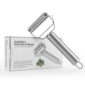 Éplucheur de julienne et éplucheur de légumes tranchants en acier inoxydable de qualité supérieure de vente chaude - Product Image 1