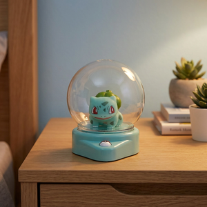 Lámpara de Noche LED Multicolor Pequeña con Control Táctil, Funciona con Pilas, con Diseño de Bulbasaur de Pokémon - Product Image 3