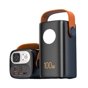 Customized 60000mAh Outdoor <b>Power</b> Bank High Capacity 100W 22.5W PD Fast Charging with Light <b>Power</b> Banks Holder for Laptop - Product Image 1