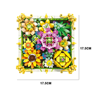 JIESTAR JJ9027 539 Piezas Serie Flores Ramo <span class=keywords><strong>de</strong></span> Girasoles Marco Bloques <span class=keywords><strong>de</strong></span> Construcción Modelo Técnico Juguete Educativo Regalo Festivo - Product Image 5