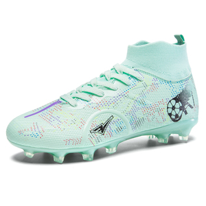 <span class=keywords><strong>Botas</strong></span> de Fútbol de Caña Alta con Parte Superior de Tejido Transpirable, Cuello Tipo Calcetín, Suela Antideslizante de TPU, Ligeras, para Césped <span class=keywords><strong>Artificial</strong></span> - Product Image 5