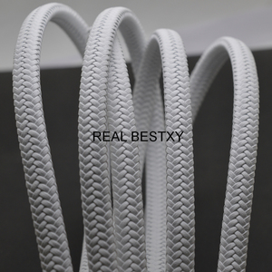 Khoảng 10*6Mm/12*6Mm Trắng Bện Dây Da Rộng Sợi Da Cho Vòng Đeo Tay Làm Đồ Trang Sức Dây Da Dây Bangle - Product Image 2