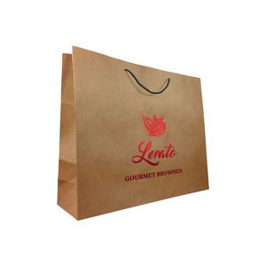 Wholesale Luxury Carry Custom Shopping Recycled Kraft Paper Bags for <b>Clothes</b> Boutique Packaging - Product Image 4