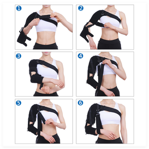 Supporto per <span class=keywords><strong>Spalla</strong></span> in Neoprene Morbido e Traspirante per Riabilitazione, Immobilizzazione dell'Articolazione della <span class=keywords><strong>Spalla</strong></span> e Dislocazione Indotta dall'Emiplegia Post-Ictus - Product Image 3