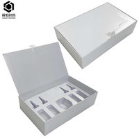 Scatole Regalo di Lusso Personalizzate a Forma di Libro con Chiusura Magnetica, in Carta Riciclata Goffrata, con Coperchio e Fodera in Spugna per Profumi e Cosmetici