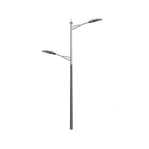 Thân thiện với môi năng lượng mặt trời ánh sáng đường phố cực 6 mét 8 mét <span class=keywords><strong>10</strong></span> mét đơn đôi cánh tay thép Vật liệu LED nguồn ánh sáng đường vuông - Product Image 6