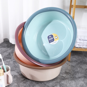 BW2031 Großhandel Rundes Verdicktes Kunststoff-Fußbad-Becken für den Heimgebrauch im Badezimmer, Wäsche, Babypflege, Gemüsewäsche - Product Image 2