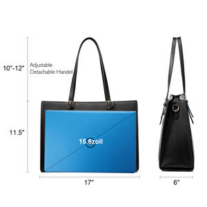 Bolso de Mano para Portátil de Moda, 2 Piezas, Personalizado, de Alta Calidad, de Cuero PU, Gran Capacidad, para Oficina, para Mujer - Product Image 6