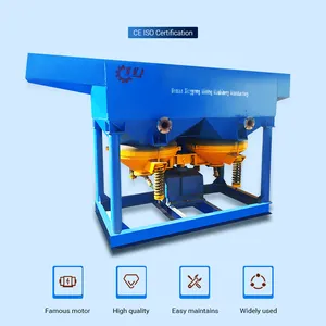 Tungsten cevheri mineral jig konsantratörü tesisi kömür yıkama çömlek jig makinesi