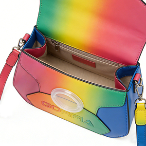 Sac fourre-tout décontracté pour femme en cuir PU à dégradé simple, doux et durable, avec logo personnalisé disponible, sac à main de haute qualité et tendance - Product Image 6