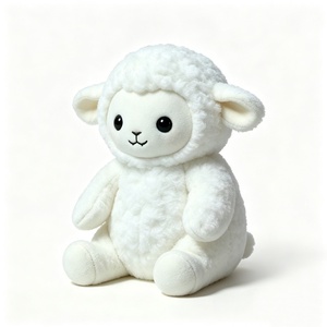 Mochila de Peluche de Cordero Personalizada, Oveja Blanca de Peluche, Juguete de Cordero Adorable, Oveja de Peluche Suave, Muñeco de Cordero de Granja, Relleno de Algodón PP, 51-99cm - Product Image 3