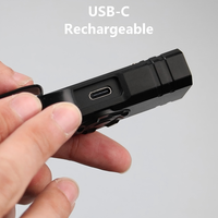 Lampe torche laser LED 2500LM avec lumière UV et RGB, étanche, portable, rechargeable par USB, magnétique, lampe torche tactique EDC