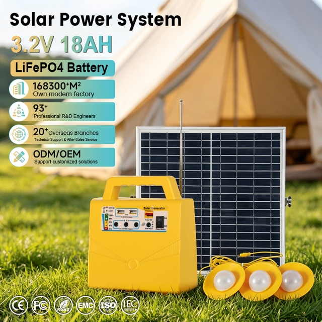 Home Solar Lighting System Mini Off Grid Solar Power System for Home With Fan & Tv Portable Solar Energy System