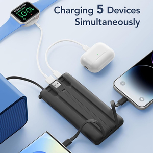 แบตเตอรี่สำรองพกพาแบบชาร์จเร็ว <span class=keywords><strong>4</strong></span> in 1 ความจุ 10000mAh 20000mAh <span class=keywords><strong>ราคา</strong></span>โรงงาน ขายดีปี 2026 - Product Image 3