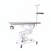 Table d'examen vétérinaire avec plateau en V, table d'opération pour animaux avec fonction chauffante, table de chirurgie vétérinaire pour chiens et chats