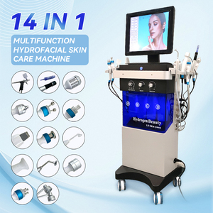 Prix usine 2025 – Appareil de soin du visage Hydrodermabrasion 14-en-1 avec jet d'oxygène et bulles d'eau – Instrument de nettoyage cutané facial 2-en-1 - Product Image 1
