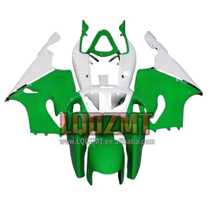 Carénage Pour KAWASAKI <span class=keywords><strong>NINJA</strong></span> ZX750 ZX 7R <span class=keywords><strong>750</strong></span> ZX-7R <span class=keywords><strong>ZX7R</strong></span> 1996 1997 1998 1999 191LQ.166 Blanc vert ZX 7 R ZX-<span class=keywords><strong>750</strong></span> 00 01 02 03 Carrosserie - Product Image 1