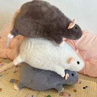 Souris blanche Jouet en peluche Souris grise Jouet en peluche Coussin animal personnalisé