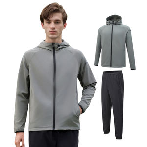 Conjunto de ropa de Gimnasio Profesional para hombres con pretina elástica y chándales de tela que absorben el sudor - Product Image 2