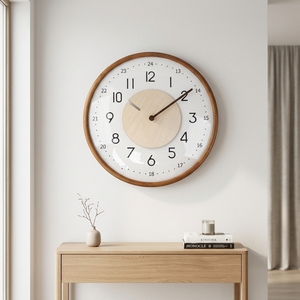 Reloj de Pared de Madera con Diseño Creativo de Manecillas, Decoración Moderna para el Hogar de Estilo Nórdico, Reloj Silencioso - Product Image 1