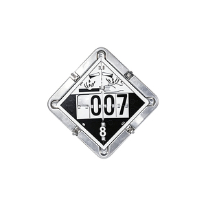Panneaux de signalisation de danger en aluminium pour le transport logistique avec lumières LED clignotantes, panneaux d'avertissement de sécurité chimique personnalisés 350x350mm - Product Image 3