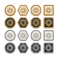 Fabricant de boutons APEX, logo de marque personnalisé, bouton à pression en métal Zamak 4 parties, vêtements musulmans, OEM ODM, bouton-pression