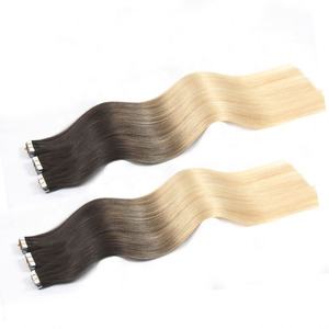 Extensiones de Cabello Humano Ruso Virgen Remy 100% de Alta Calidad, 24 Pulgadas, Liso, Doble Trama, Cinta Invisible - Product Image 3
