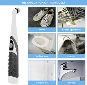 電気スピンスクラバークリーニングツールクリーニングブラシシャワークリーナーバスルームキッチンタイルグラウトフロアタブカウンタートップ - Product Image 2