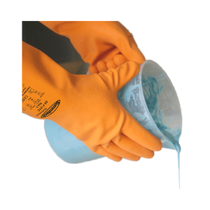 Guantes de látex de alta calidad para el trabajo, manoplas de goma resistentes a químicos industriales, resistentes al aceite y ácido alcalino de doble Color - Product Image 4