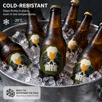 Impresión de Etiquetas Personalizadas para Bebidas, Etiquetas Resistentes a Bajas Temperaturas e Impermeables para Botellas de Cerveza, Etiquetas en Rollo Personalizadas Yingao