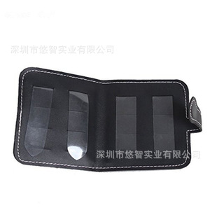 Estuche personalizado para púas de guitarra de cuero PU, bolsa de almacenamiento para púas de ukelele, bolsa de accesorios con clip para púas. - Product Image 4