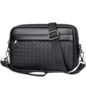 Sac Messager <span class=keywords><strong>de</strong></span> Luxe Personnalisé IStapromo, Sac à Bandoulière Unisexe avec Rabat, Motif Carré et Circulaire - Product Image 1