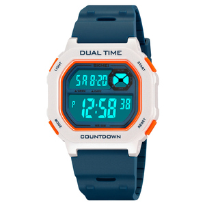 <span class=keywords><strong>Montre</strong></span>-bracelet numérique Skmei 2543 à double fuseau horaire, étanche, pour <span class=keywords><strong>homme</strong></span>, vente en gros, <span class=keywords><strong>montre</strong></span> de sport - Product Image 1
