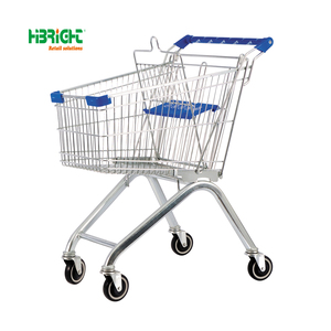 चीन कारखाने की कीमत 270l सुपरमार्केट शॉपिंग कार्ट 4 यूनिवर्सल पहियों और धातु के बहुमुखी और टिकाऊ ट्रॉली के साथ - Product Image 6
