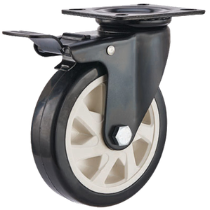 गुंगडोंग निर्माता ने मध्यम-भारी शुल्क 3 4 5 6 इंच का नारंगी पु स्विचवेल कैस्टर व्हील मुख्य रूप से परिवहन पर फिट - Product Image 6