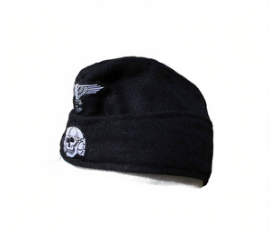 หมวกสกี WW2สีดำไวเซอร์ M43 kepi จากเยอรมันพร้อมตราสัญลักษณ์ปัก - Product Image 1