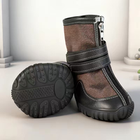 Bottes de chien professionnelles en gros pour l'extérieur, robustes, antidérapantes, avec semelle en caoutchouc, chaussures imperméables pour animaux de compagnie, bottines de randonnée pour grands chiens