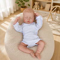 Poupée Reborn réaliste de 20 pouces en vinyle souple, jouet pour enfants, cadeau, vente en gros, personnalisable