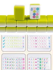 Jeu de tuiles de mahjong américain personnalisé de luxe à 4 couches en acrylique 160 pièces, gravé, moderne et portable - Product Image 2