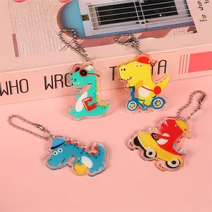 Custom Creative Transparent Acrylic Keychain Jewelry Bag Hanging Chain Ins Pendant Gift Advertising Keychains