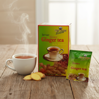 Thé instantané au gingembre et au miel, thé aux herbes au sucre brun, thé au gingembre rouge