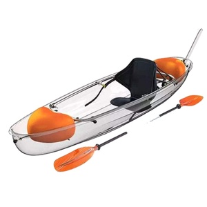 Magnifique kayak transparent en polycarbonate pour la photographie de voyage en plein air, canoë d'eau douce en bord de mer - Product Image 6