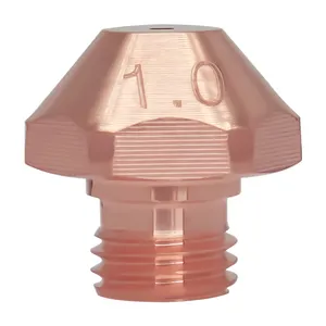 H10.5 Fiber Tube Cutting Machine Nozzle 3D Copper Nozzles Single Layer Small Cutter Spare Parts M6 Caliber 1.0mm Side Nozzle