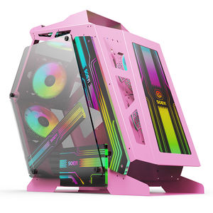 Torres Y Cajas <span class=keywords><strong>De</strong></span> <span class=keywords><strong>La</strong></span> Computadora Desktop Gabinete Gamer Gaming Wholesales PC Cabinet White Micro ATX Gaming Computer Case - Product Image 3