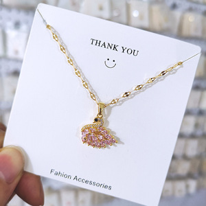 Chaîne de chandail Femme Net Red Tide Niche Light Luxury Swan Necklace European and American Simple Wild Temperament Clavicule Chain - Product Image 5