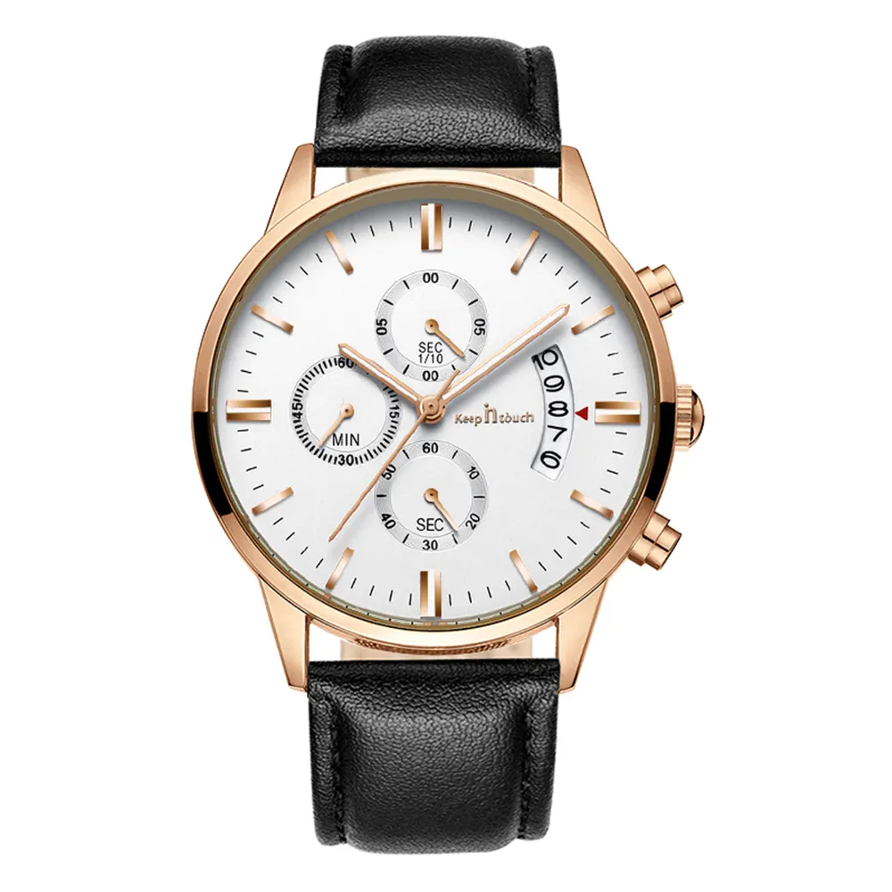 Hot Selling OEM Stylish Watches Custom Logo Waterproof Luxury Chronograph Quartz Wristwatches for Men