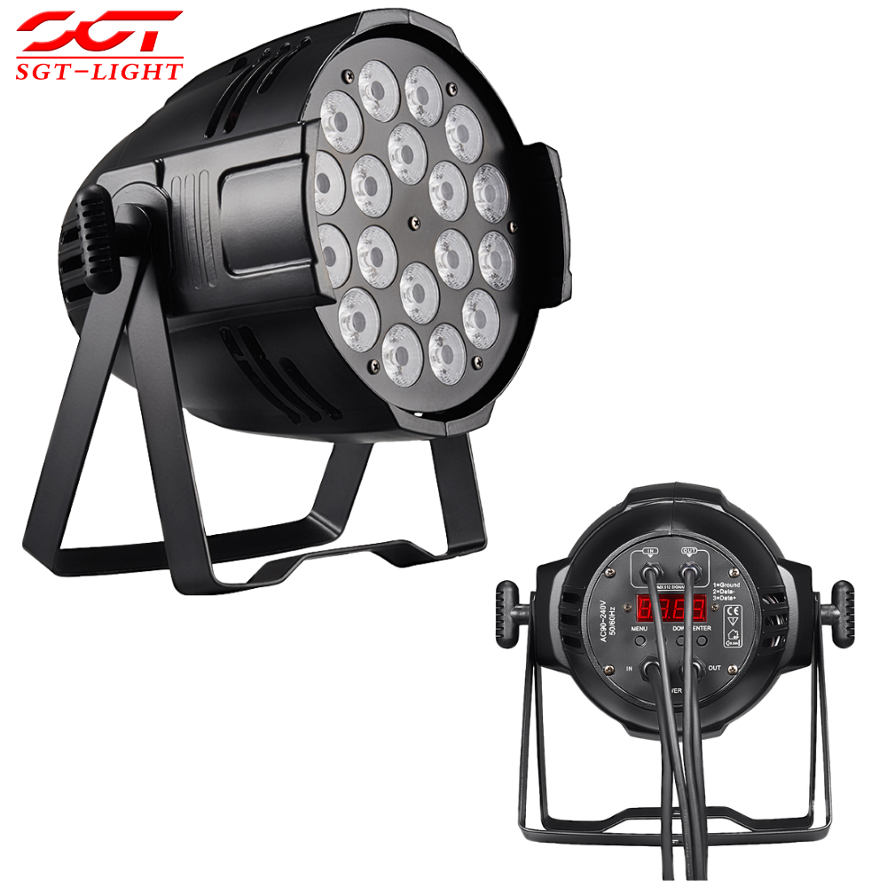 Professional 18PCS 4in1 LED Par Can With Smooth Dimming and Strobe Effect One-stop for Church Praise Auditorium Lighting Setup