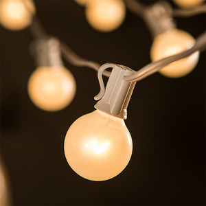 10Ft 25 G40 Ampoules À Incandescence Lumières Connectable Extérieur <span class=keywords><strong>Vintage</strong></span> Ampoules Globe Patio Jardin Décoration Chaîne - Product Image 2