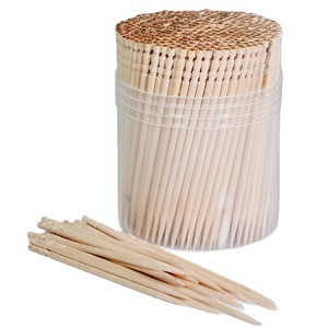 500 pezzi di bambù in legno stuzzicadenti in plastica trasparente scatola di immagazzinaggio per <span class=keywords><strong>feste</strong></span> matrimoni ristoranti uso esterno cibo compatibile - Product Image 2